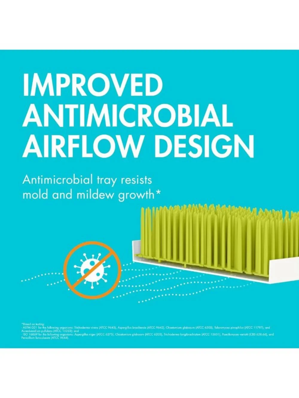 Antimicrobial Baby Bottle Drying Rack & Organizer - Green Lawn Design - Feeding